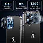 Uyiton for iPhone 12 Pro Max Camera Lens Protector, 9H Tempered Glass Camera - Image 2