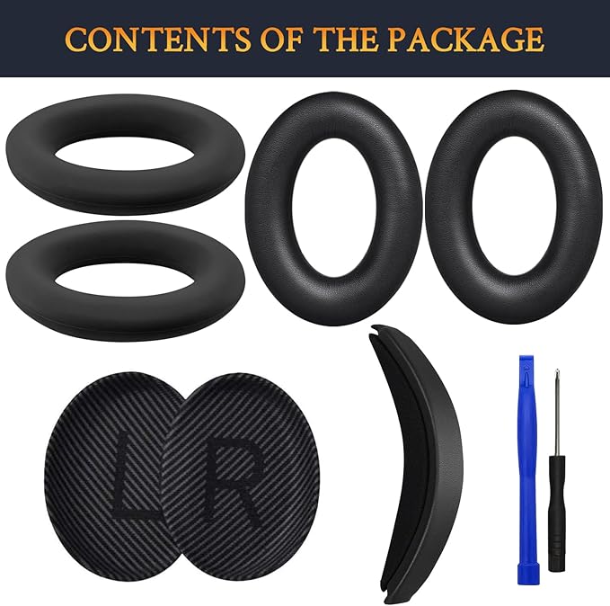SOULWIT Ear Pads Cushions + Headband + Silicone Earpads Cover Protector - Image 3