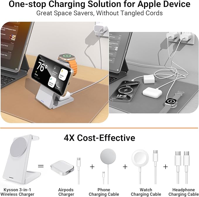 Foldable 3 in 1 Charging Station - Image 2