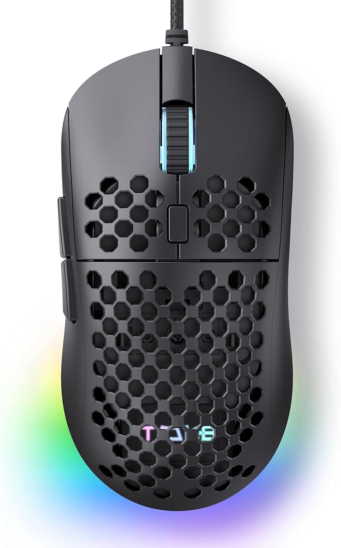 TMKB Falcon M1SE Ultralight Honeycomb Gaming Mouse, High-Precision 12800DPI by TMKB