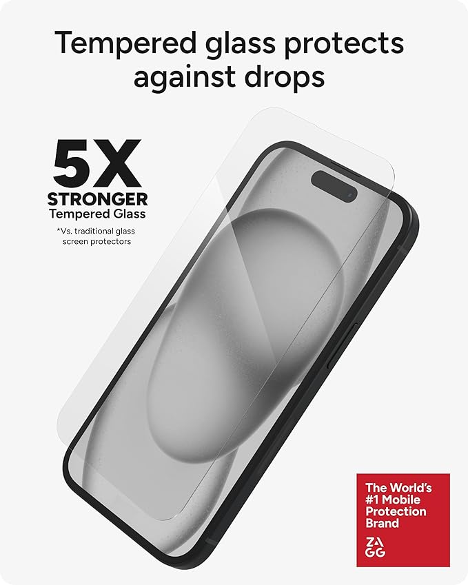 ZAGG InvisibleShield Glass Elite iPhone 15 Screen Protector - Image 4