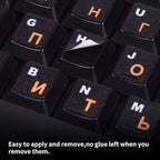 2PCS Russian Keyboard Stickers, Russian-English Keyboard Letters Replacement - Image 4