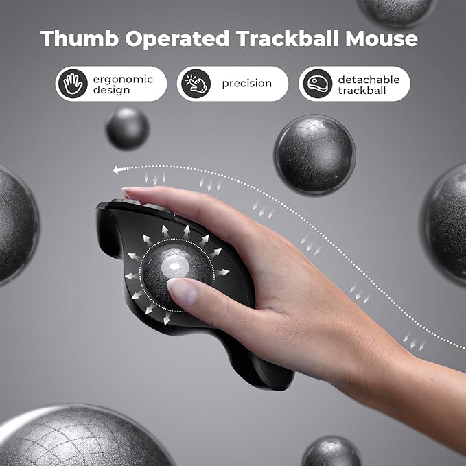 seenda Wireless Trackball Mouse Ergonomic - Image 2