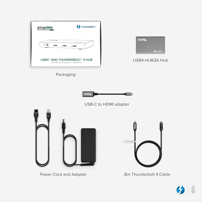 Plugable 5-in-1 Thunderbolt 4 Hub, Single 8K or Dual 4K Display, 4K HDMI - Image 7