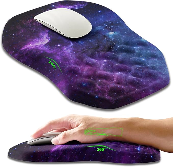 Ergonomic Slope Mouse Pad Wrist Support, Wrist Rest Mousepad by Armanza