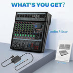 12-Channel Professional Audio Mixer, FX-12usb Mixing Console - Image 5