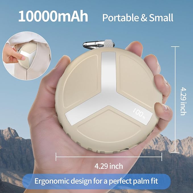 Vivilumens Power Bank Portable Charger 10, 000mAh Retractable 25.5 in Built-in - Image 5