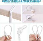 Cat 7 Flat Ethernet Cable 50ft White, High Speed 10GB Shielded LAN Internet - Image 5