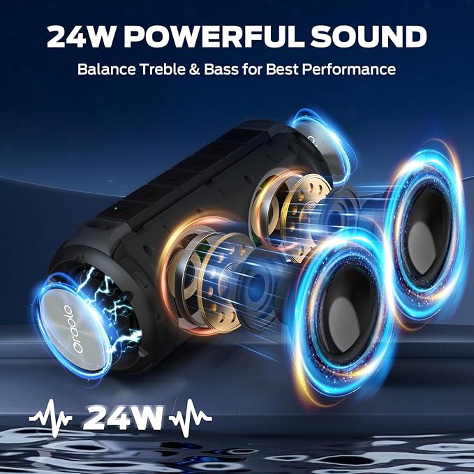 BUGANI Luster Bluetooth Speakers, Portable Wireless Stereo Speaker - Image 2