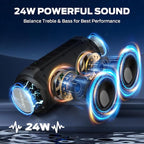 BUGANI Luster Bluetooth Speakers, Portable Wireless Stereo Speaker - Image 2