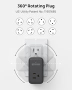 TROND Multi Plug Outlet Extender, 3 AC Outlet Adapter - Image 3