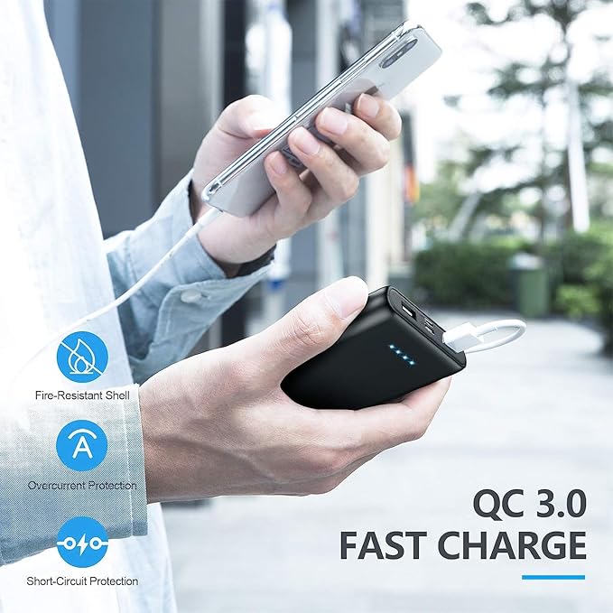 Portable Charger Power Bank 26800mAh, QC3.0 USB C PD Fast Phone Charging - Image 7
