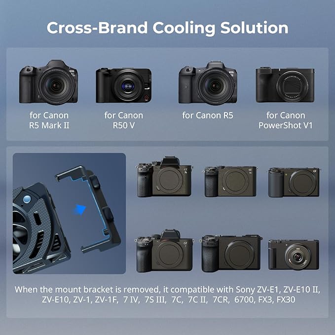 SMALLRIG R50 V / R6 II/ R5C / R50 / PowerShot V1 Camera External Cooling System - Image 4