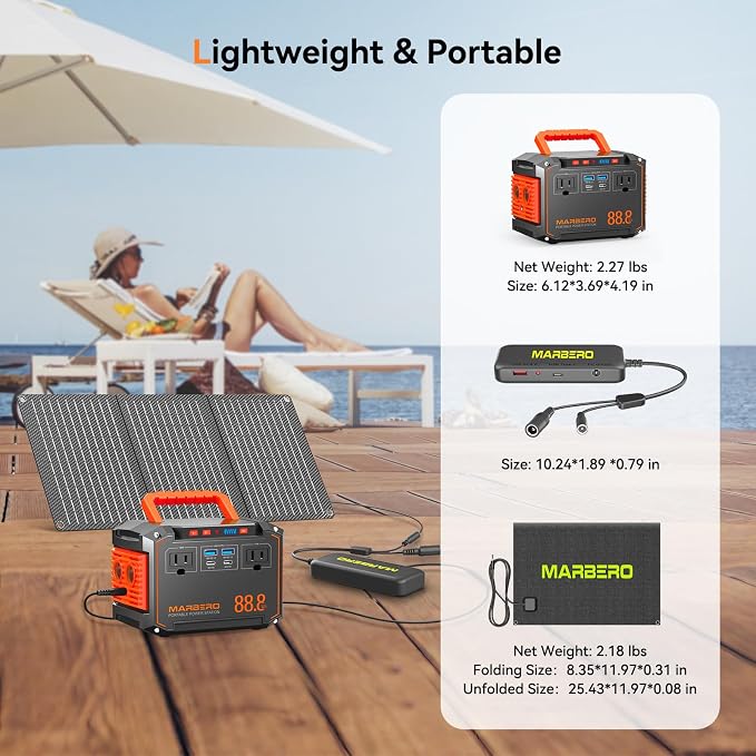 MARBERO 88.8Wh Portable Power Station - Image 2
