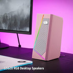 Redragon GS520 RGB Desktop Speakers, 2.0 Channel PC Computer Stereo Speaker - Image 8