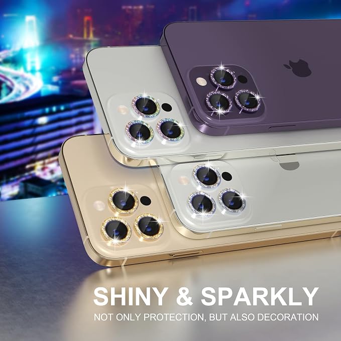 Choiche [3+1 for iPhone 14 Pro/iPhone 14 Pro Max Camera Lens Protector Bling - Image 7