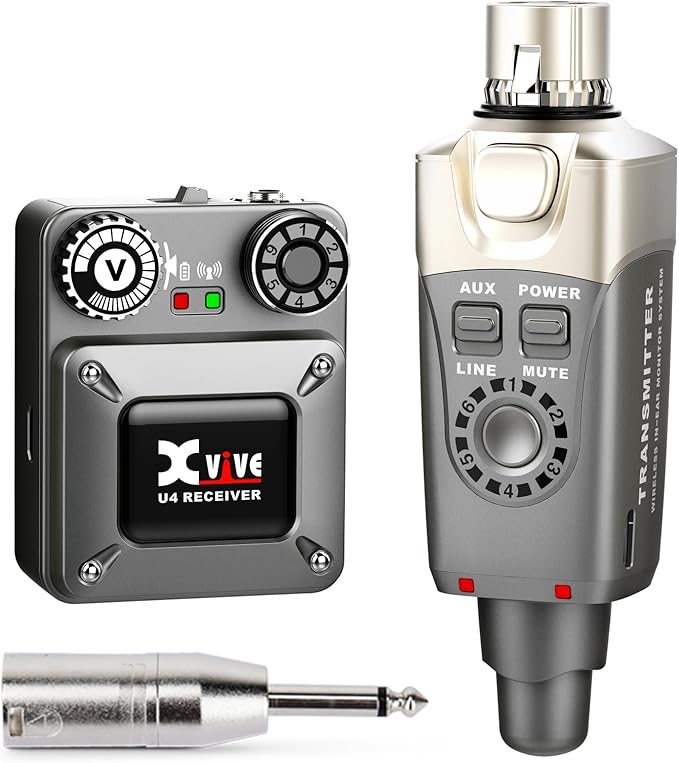 Xvive U4 Wireless in-Ear Monitor System Transmitter and Beltpack Receiver by Xvive