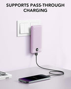 VRURC Portable Charger Built-in Cables and AC Wall Plug, USB C Power Bank - Image 2