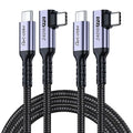 USB-C to USB-C Cable 6.6FT 2-Pack, 240W USB4, 40Gbps Data, 4K/144Hz Monitor by SUMPK