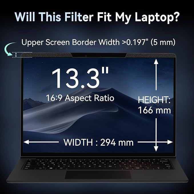 Magnetic 13.3 Inch Laptop Privacy Screen - Image 7