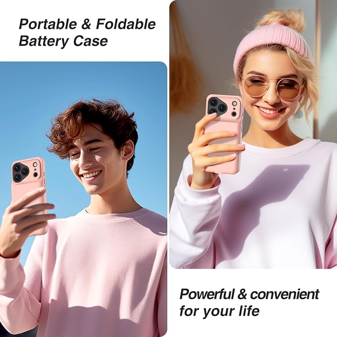 GIN FOXI Battery Case for iPhone 17 Pro, Charging Case Charger 8500mAh - Image 7