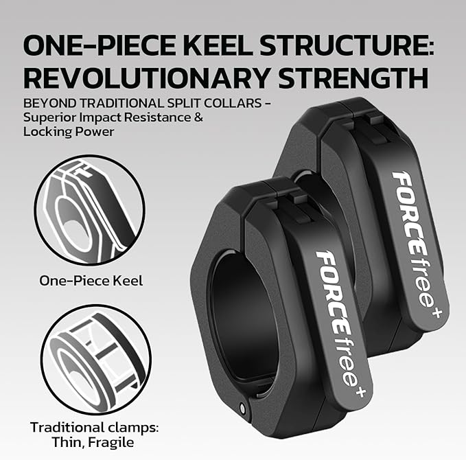 Barbell Clips, Barbell Clamps, Quick Release Olympic Barbell Clamps - Image 6