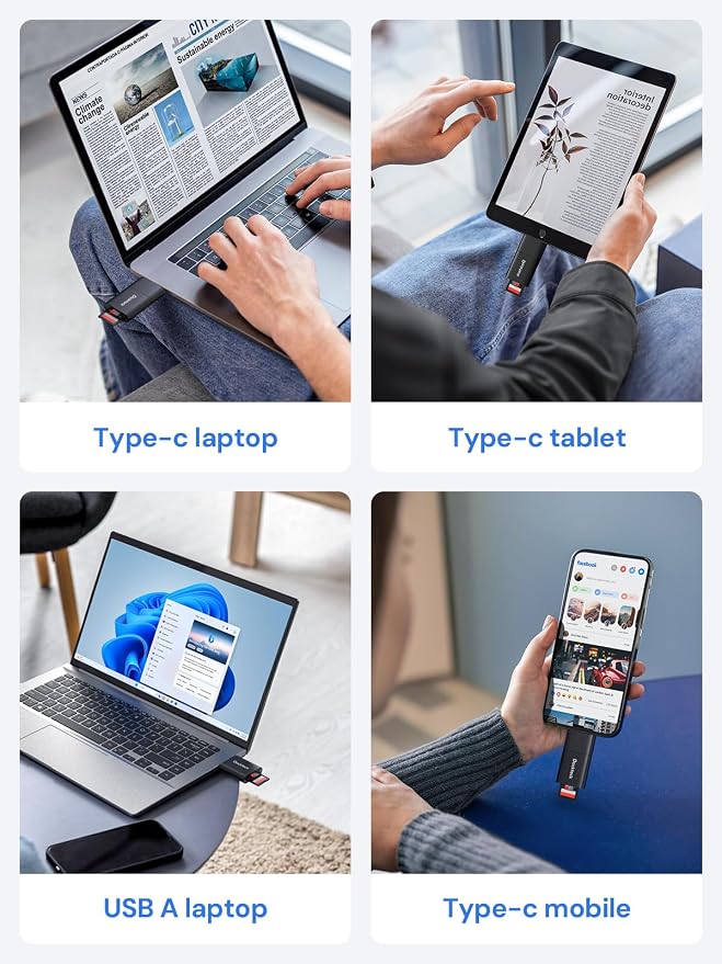 SD Card Reader, Dockteck USB 3.0 Card Reader to Micro SD Card Adapter, 5G SD - Image 8