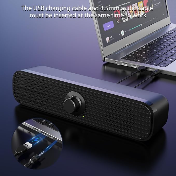 1Mii Computer Speakers for Desktop Laptop Tablet, USB Powered PC Speakers - Image 5