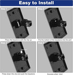 VCE Black Ethernet Wall Plate, 1-Port CAT6 Wall Plate and Jack, RJ45 Keystone - Image 6