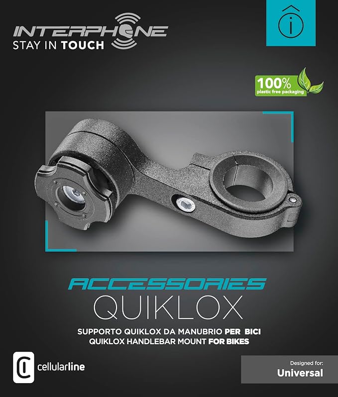 Interphone QUIKLOX Bicycle Mobile Phone Holder - Image 2