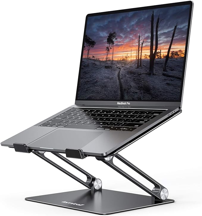 Lamicall Adjustable Laptop Stand, Portable Laptop Riser, Aluminum Laptop Stand - Image 8