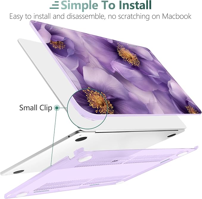 TWOLSKOO Compatible with M4 MacBook Air 15 inch Case 2025-2023 Released Model - Image 4