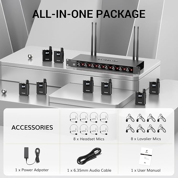 TONOR Wireless Microphones System - Image 8