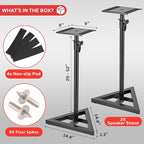 Pyle Speaker Stand Pair of Sound - Image 6