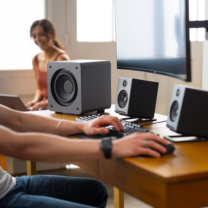 Audioengine S6 210W Compact Powered Mini Subwoofer- Powerful Bass in a Small - Image 5