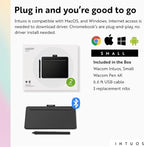 Wacom Intuos Small Bluetooth Graphics Drawing Tablet, 4 Customizable ExpressKeys - Image 8