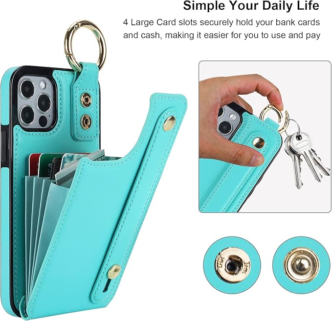 Folosu for iPhone 12/12 Pro Wallet Case - Image 4