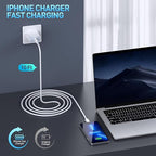 Fast Charger iPhone, iPhone Charger Fast Charging3Pack Apple Charger USB C Wall - Image 2