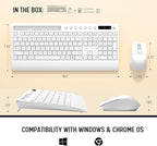 White Wireless Keyboard and Mouse Combo - Image 9