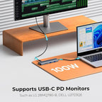 USB C to USBC Hub Dual/Triple Monitor, USBC Splitter 4K@30-60Hz - Image 3