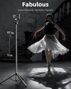 EUCOS Metal 67" iPhone Tripod Stand - Image 2