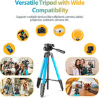 Aureday Phone Tripod Stand, 64” Extendable Cell Phone&Camera Tripod - Image 6