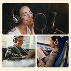 AILIHEN Wired Headphones with Microphone, Over-Ear Foldable Corded Head Phones - Image 6