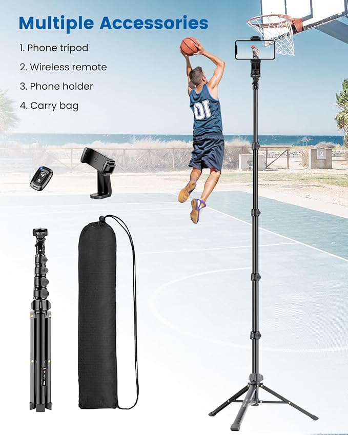 Phone Tripod, Stable & Adjustable Tall, Suit - Image 8