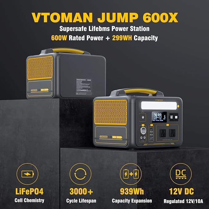 VTOMAN Jump600X 600W Portable Power Station - Image 6