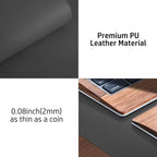Aothia Leather Desk Pad Protector, Mouse Pad, Office Desk Mat, Non-Slip PU - Image 8