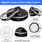 LOVIMAG Strong Magnets with Hooks, 200LBS+ Heavy Duty Magnets with Epoxy Coating - Image 4