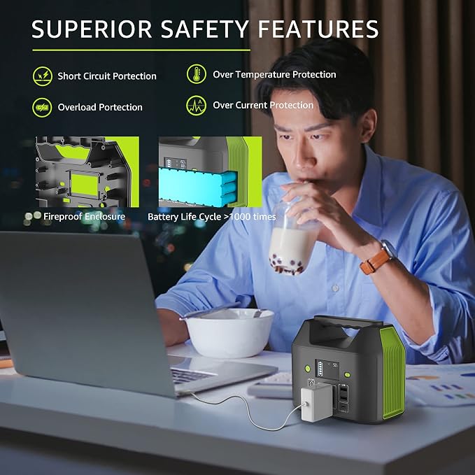Portable Power Station 150W 155Wh, EnginStar Power Bank - Image 3