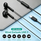 USB C Headphones for iPhone 17 16 15, Wired Headphones USBC for iPad Pro Air - Image 3
