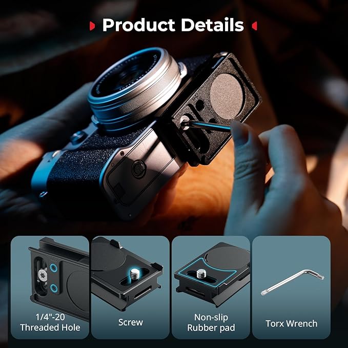 SMALLRIG Mount Plate for AirTag, Quick Release Camera Mount Baseplate for - Image 7